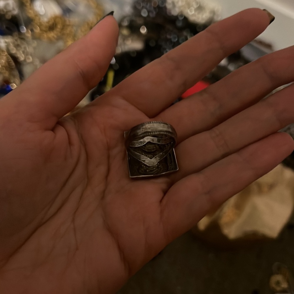 Sterling Silver Engraved Ring - image 4